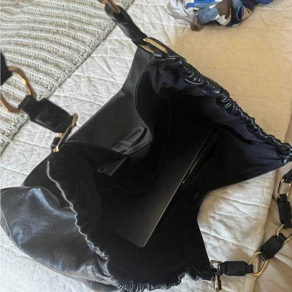 Anine Bing Black Leather Bag - Picture 13 of 16
